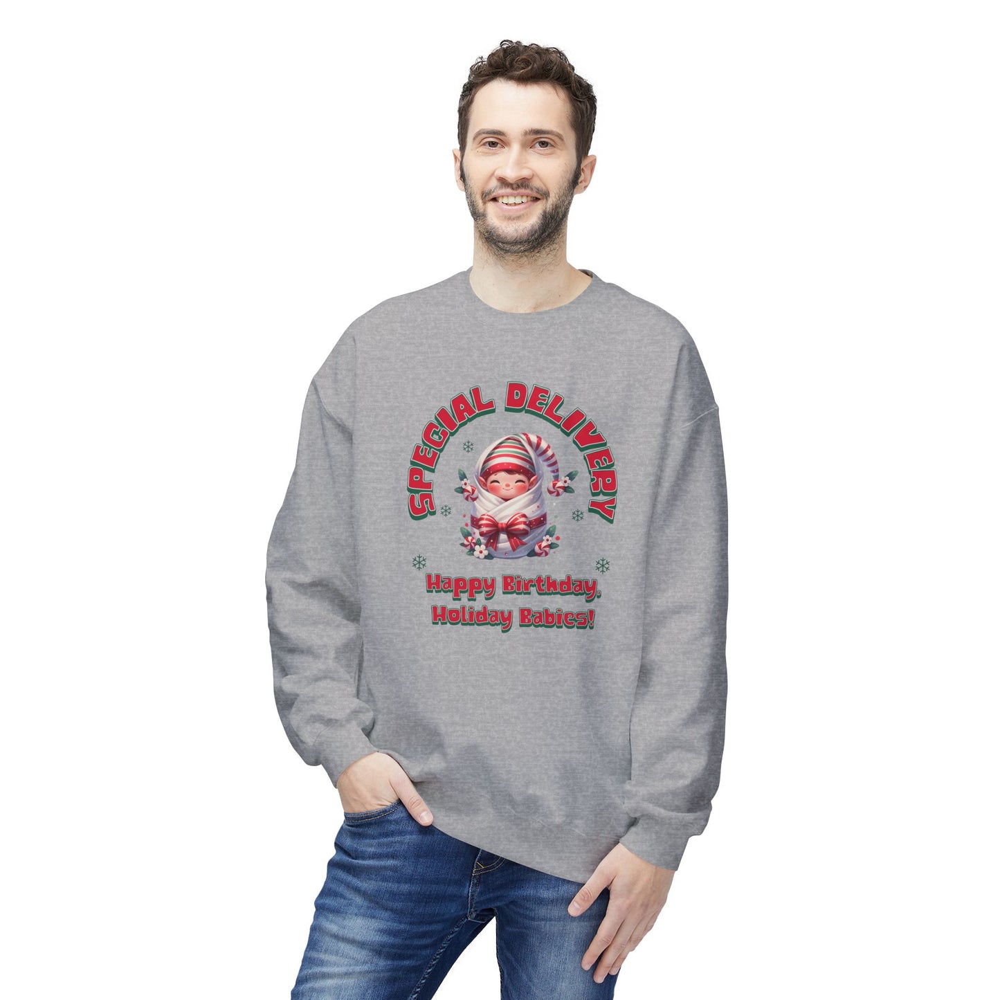 Special Delivery Holiday Babies Elf Sweatshirt