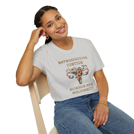 Reproductive Justice Science & Solidarity Uterus T-Shirt