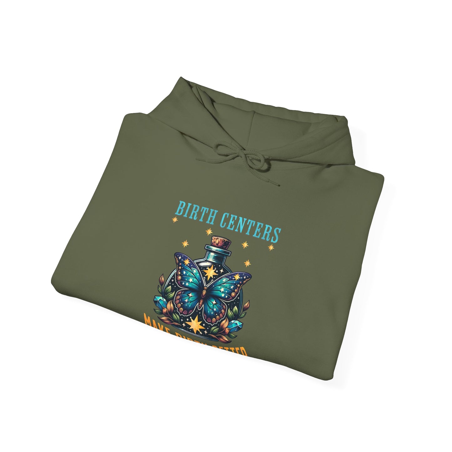 Birth Centers Make Birth Better - Butterfly Hoodie Sweatshirt