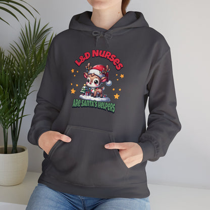 L&D Nurses Are Santa's Helpers Hoodie Sweatshirt