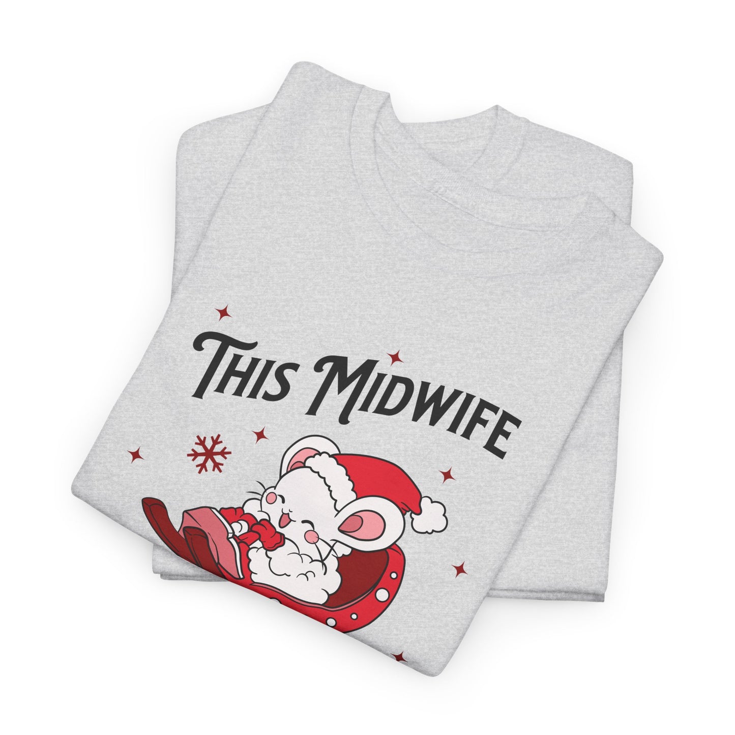 Midwife Loves Holiday Babies Sleigh T-shirt