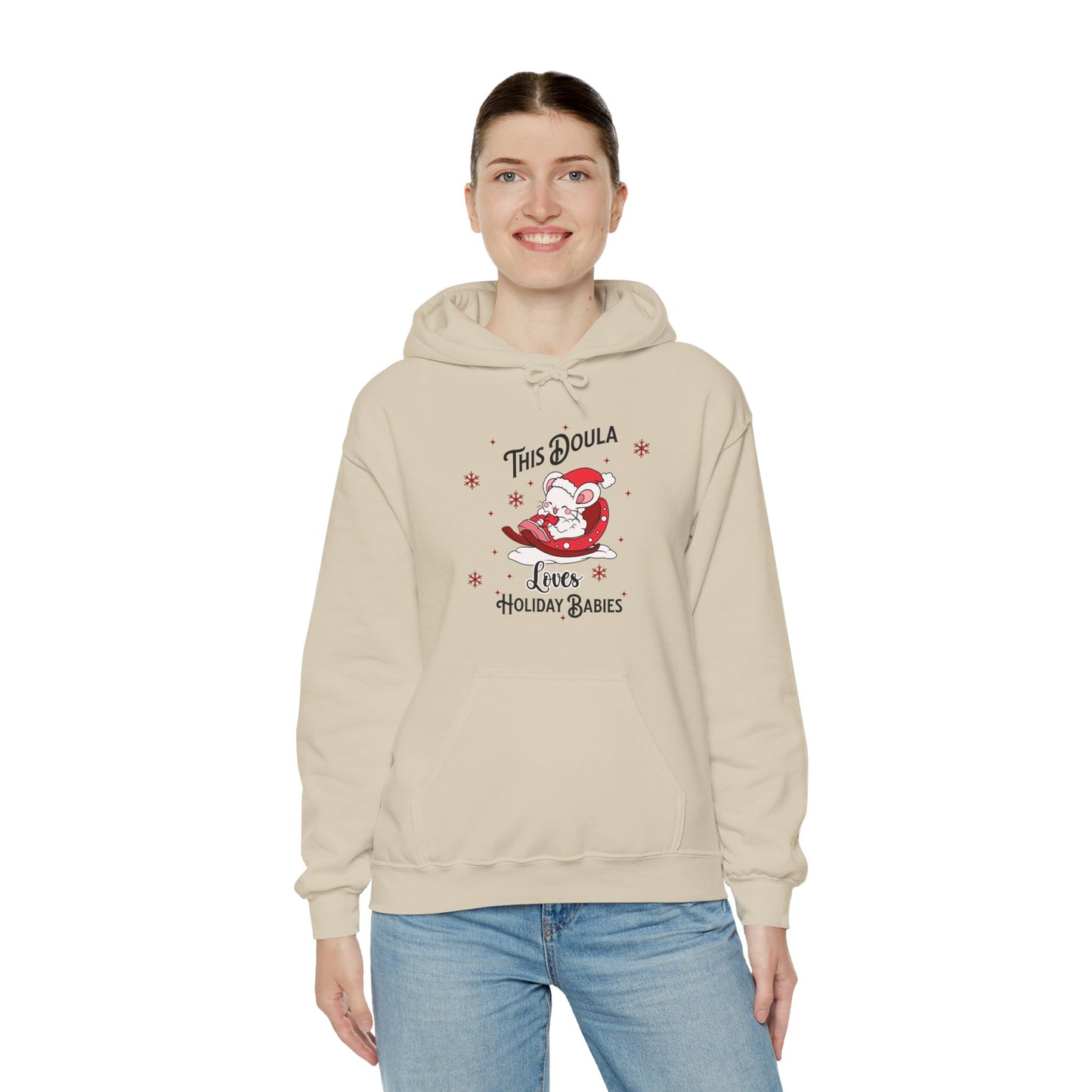 Doula Loves Holiday Babies Sleigh / Hoodie Sweatshirt