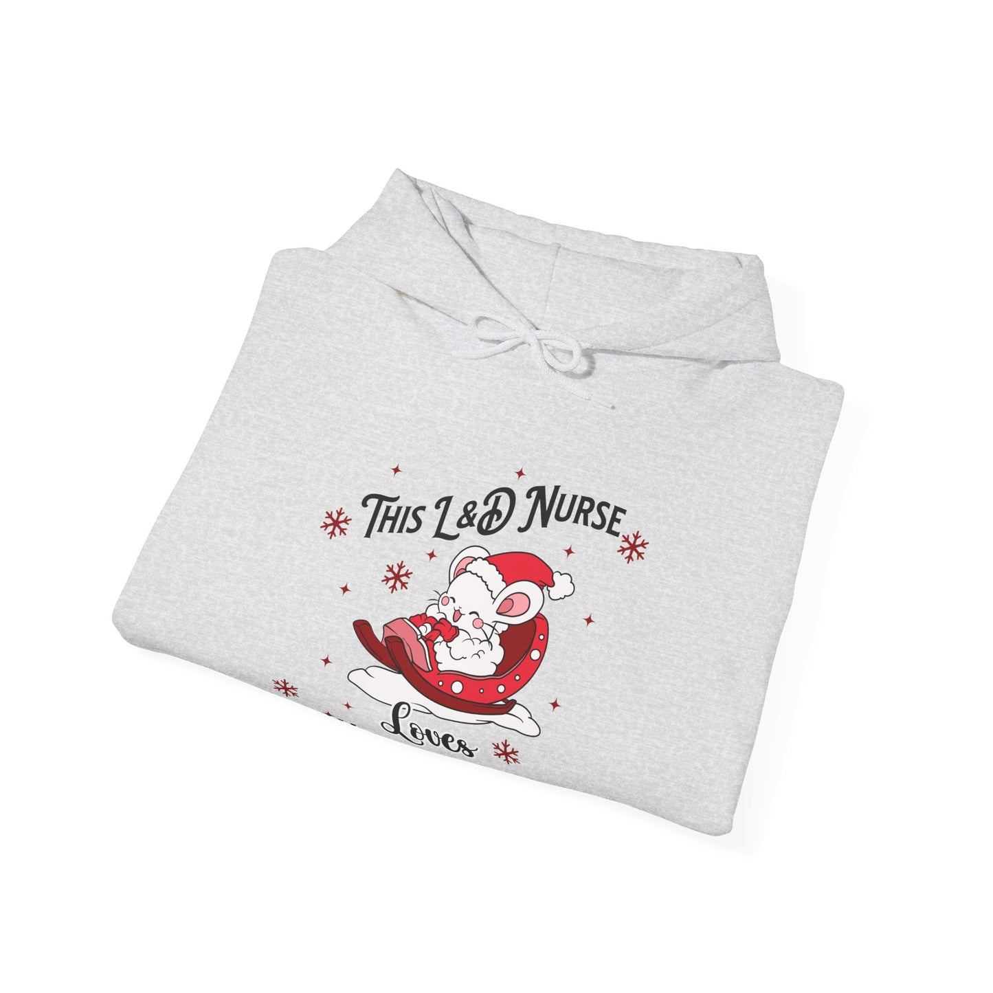 L&D Nurse Loves Holiday Babies Sleigh / Hoodie Sweatshirt