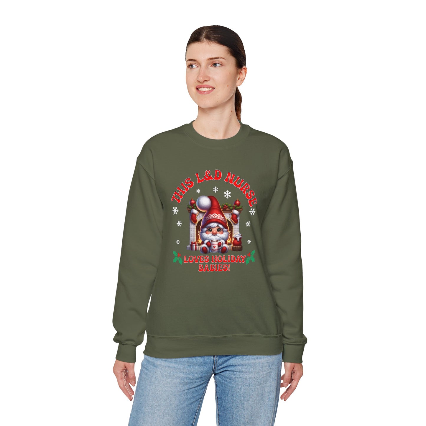 L&D Nurse Loves Holiday Babies Sweatshirt